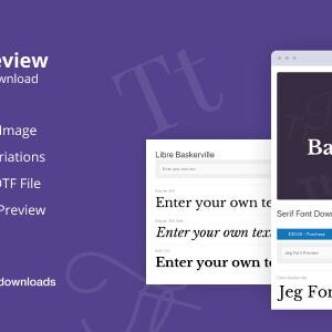 دانلود افزونه وردپرس Jeg Font Preview برای Easy Digital Downloads