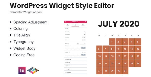 دانلود افزونه وردپرس WordPress Widget Style Editor برای المنتور