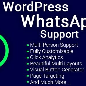 دانلود افزونه وردپرس WordPress WhatsApp Support