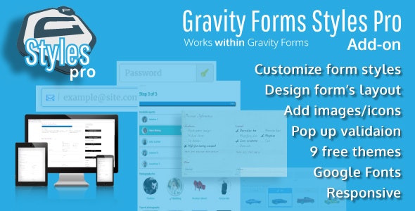 دانلود افزونه وردپرس Gravity Forms Styles Pro