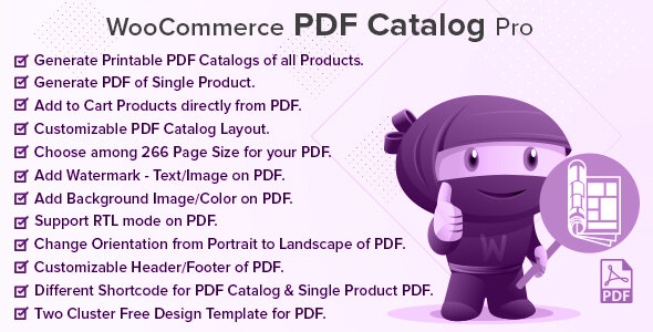 دانلود افزونه ووکامرس WooCommerce PDF Catalog Pro