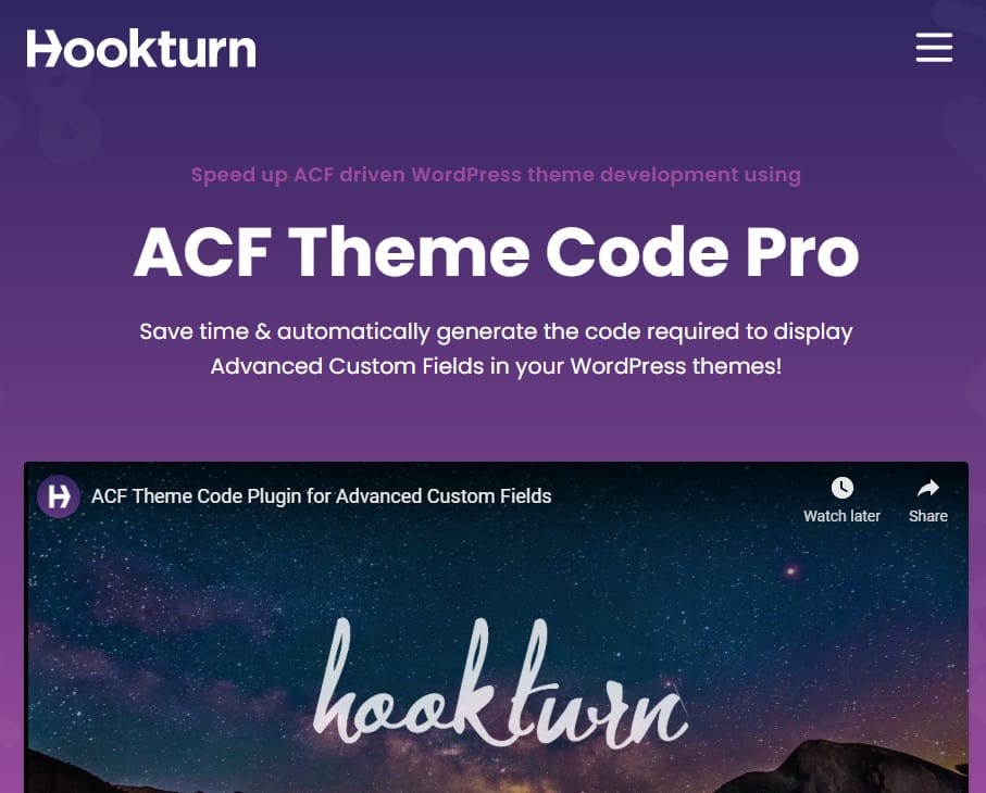 دانلود افزونه وردپرس ACF Theme Code Pro