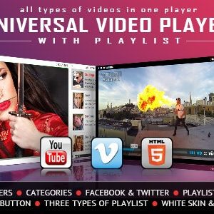 دانلود افزونه وردپرس Universal Video Player برای المنتور