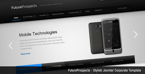 دانلود قالب جوملا FutureProspects Stylish Corporate