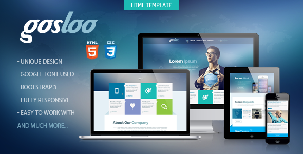 دانلود قالب HTML سایت Gosloo