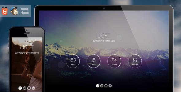 دانلود قالب HTML در دست طراحی Light