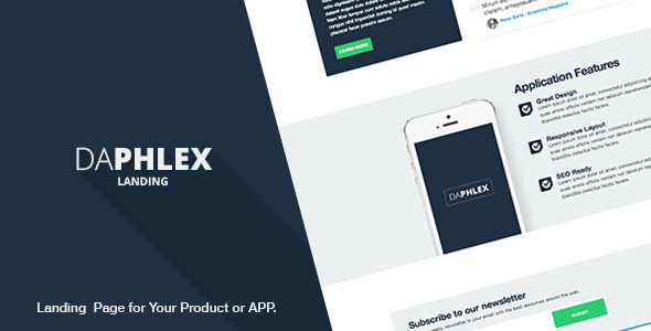 دانلود قالب HTML محصولات Daphlex