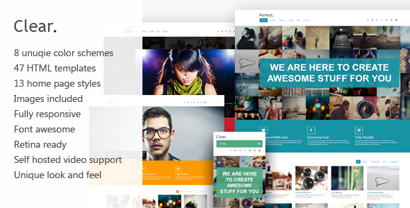 دانلود قالب HTML سایت Clear