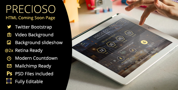 دانلود قالب HTML در دست طراحی Precioso
