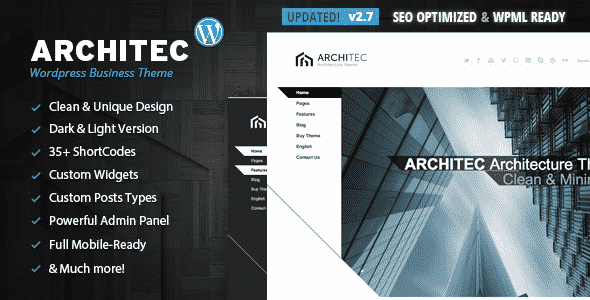 دانلود قالب معماری وردپرس Architec