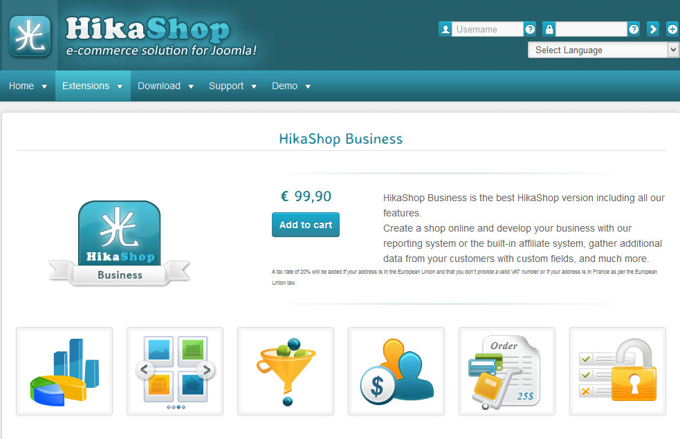 دانلود افزونه جوملا HikaShop Business