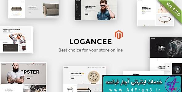 دانلود قالب فروشگاهی مجنتو راست چین Logancee