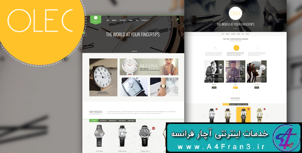 دانلود قالب فروشگاهی مجنتو Olec Watches Shop