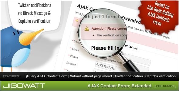 دانلود اسکریپت AJAX Contact Form