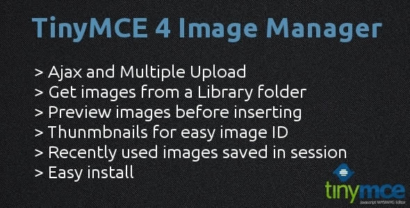 دانلود اسکریپت TinyMCE 4 Image Manager