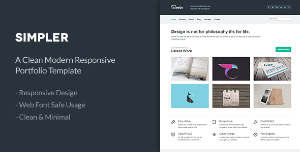 دانلود قالب HTML سایت Simpler