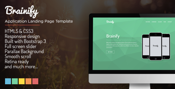 دانلود قالب HTML معرفی اپلیکیشن Brainify