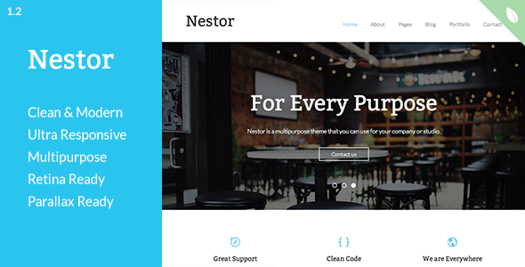 دانلود قالب HTML سایت Nestor