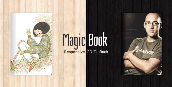 دانلود قالب HTML کتاب MagicBook