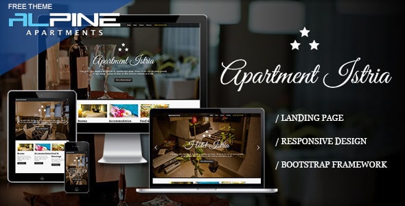 دانلود قالب HTML سایت Apartment Istria