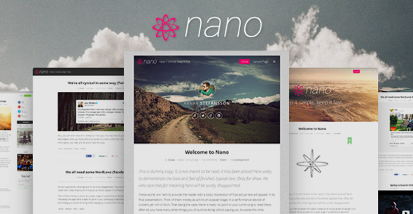  دانلود قالب وبلاگی وردپرس Nano