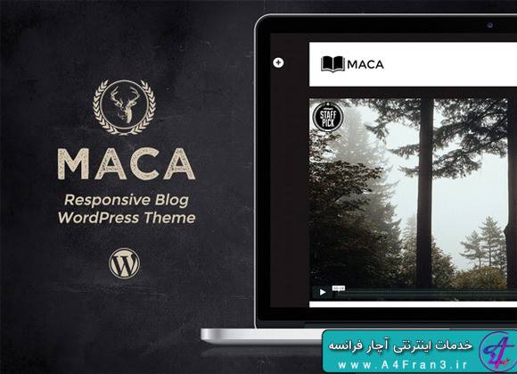 دانلود قالب وبلاگی وردپرس Maca