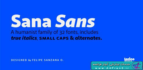 دانلود فونت لاتین Sana Sans