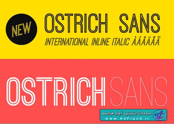 دانلود فونت لاتین Ostrich Sans