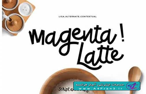 دانلود فونت لاتین Magenta Latte