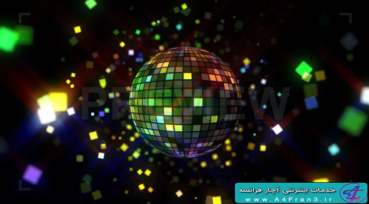 دانلود پروژه موشن گرافیک Neon Disco Ball