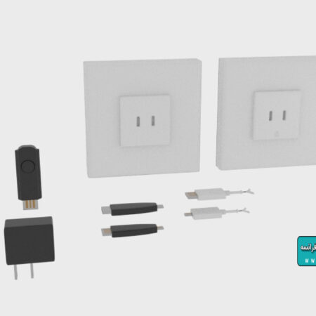 دانلود مدل سه بعدی شارژر یو اس بی USB Charger Component