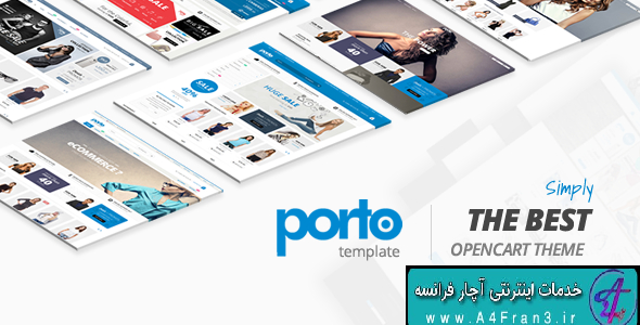 دانلود قالب فروشگاهی اپن کارت راست چين Porto