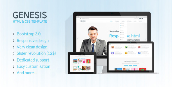 دانلود قالب HTML سایت Genesis