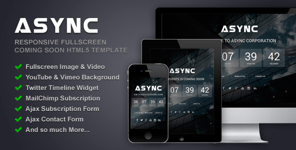 دانلود قالب HTML در دست طراحی Async
