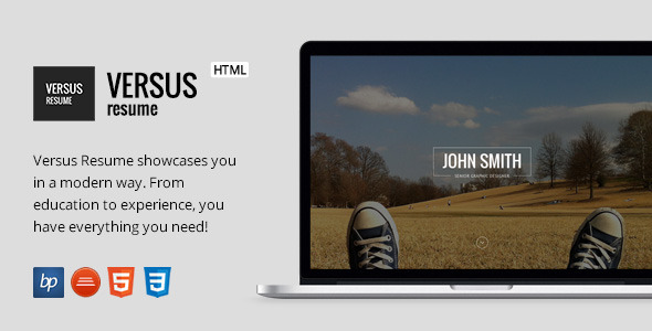 دانلود قالب HTML رزومه VERSUS Resume
