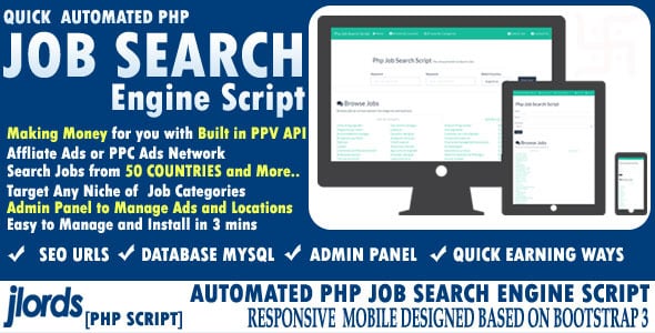 دانلود اسکریپت PHP کاریابی Automated Job Search Engine Script