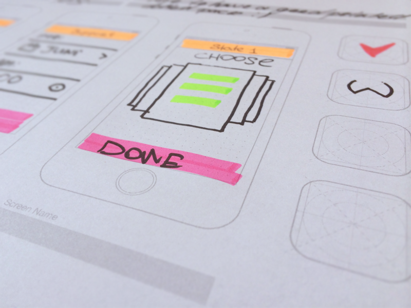 دانلود قالب لایه باز Iphone 5s Paper Prototyping