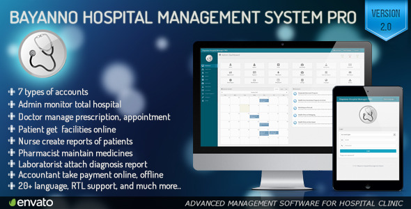 دانلود اسکریپت PHP سیستم مدیریت بیمارستان و مطلب پزشکان راست چين Bayanno Pro