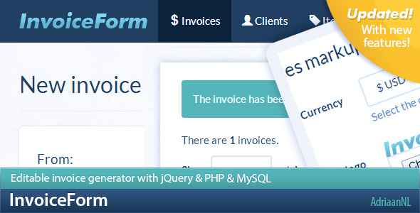 دانلود اسکریپت PHP ساخت فاکتور InvoiceForm