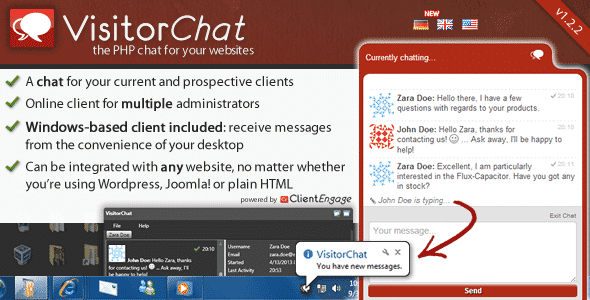 دانلود اسکریپت PHP چت آنلاین VisitorChat