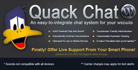 دانلود اسکریپت PHP چت آنلاین Quack Chat Live Support System