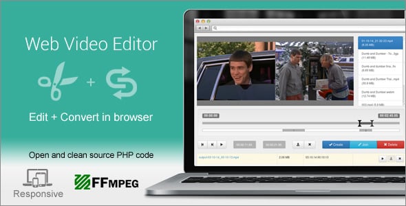 دانلود اسکریپت PHP ویرایش ویدئو Web Video Editor