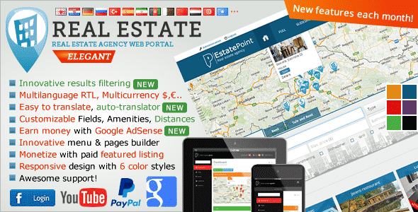 دانلود اسکریپت PHP پرتال املاک Real Estate Agency Portal