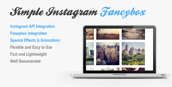 دانلود اسکریپت جاوا اینستاگرام Simple Instagram Fancybox