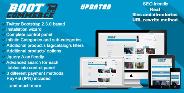 دانلود اسکریپت PHP فروشگاهی BootCommerce