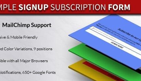 دانلود اسکریپت فرم عضویت در خبرنامه Simple Subscription Popup-jQuery Email Signup Form