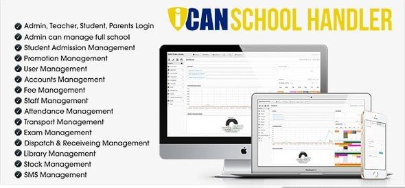 دانلود اسکریپت PHP مدیریت مدرسه و آموزشگاه ICAN School Handler