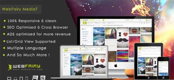 دانلود اسکریپت PHP مدیریت محتوا چند رسانه ای WebFairy Mediat