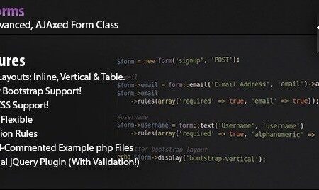 دانلود اسکریپت PHP ایمیل Form Class