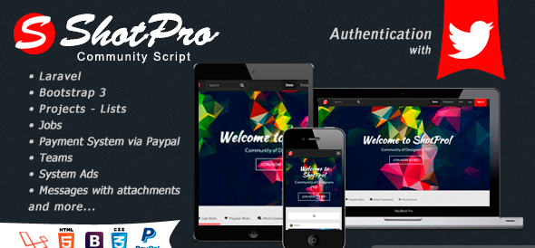 دانلود اسکریپت PHP شبکه اجتماعی ShotPro